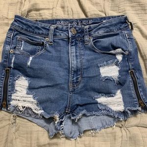 American Eagle ripped jean shorts
